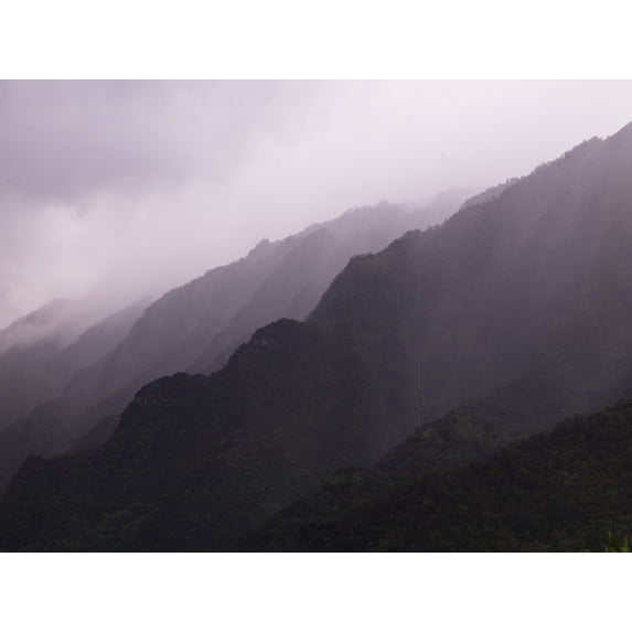 Posterazzi DPI1824453 Side of A Mountain Napali Coast State Park Kauai Hawaii Poster Print by Keith Levit, 18 x 13