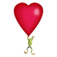 thumbnail image 1 of Posterazzi DPI1824788LARGE Red-Eyed Tree Frog Agalychnis Callidryas Holding A Red Heart Poster Print by Corey Hochachka, 22 x 34 - Large, 1 of 3