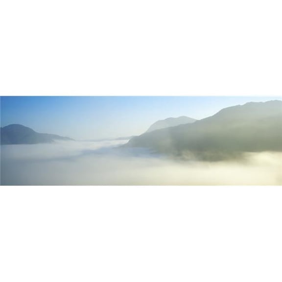 Posterazzi DPI1832253LARGE Ladies View Killarney Co Kerry Ireland - Mist Over An Irish Landscape Poster Print, Large - 44 x 14