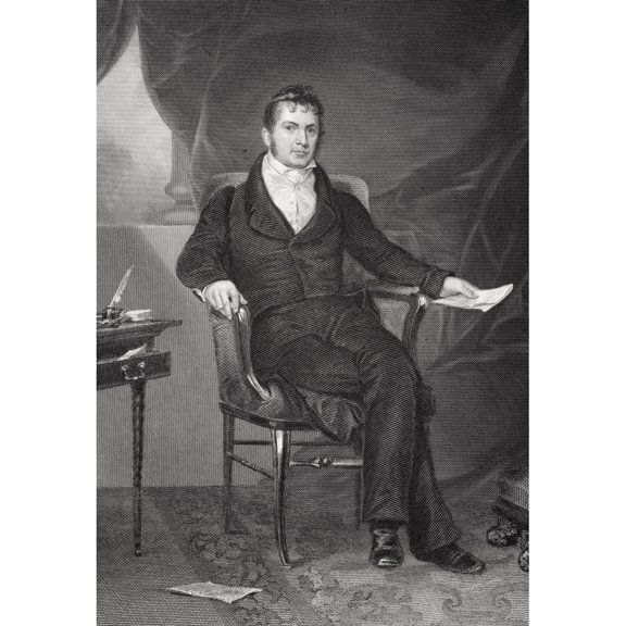Posterazzi DPI1838845 William Pinkney 1764 - 1822 American Statesman Diplomat & Prominent Lawyer From Painting by Alonzo Chappel Poster Print, 11 x 17