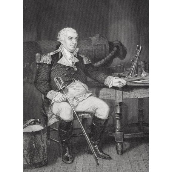 Posterazzi DPI1838865LARGE John Barry 1745-1803 Irish-Born American Naval Officer Sometimes Called Father Poster Print, Large - 24 x 34