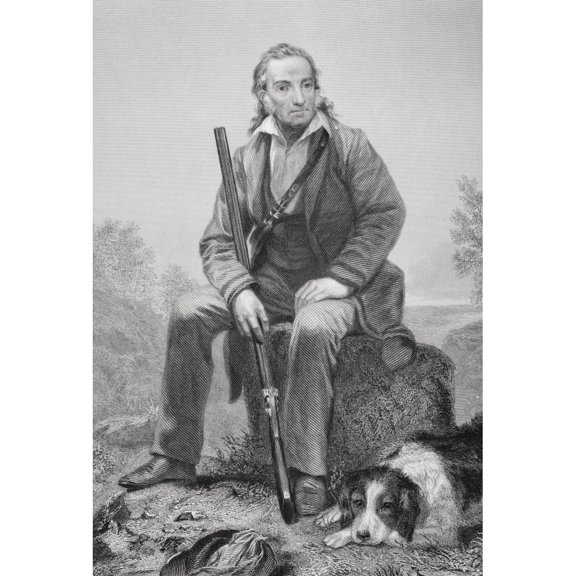 Posterazzi DPI1838873LARGE John James Audubon 1785-1851 American Ornithologist Artist & Naturalist From Painting by Alonzo Chappel Poster Print, Large - 22 x 34