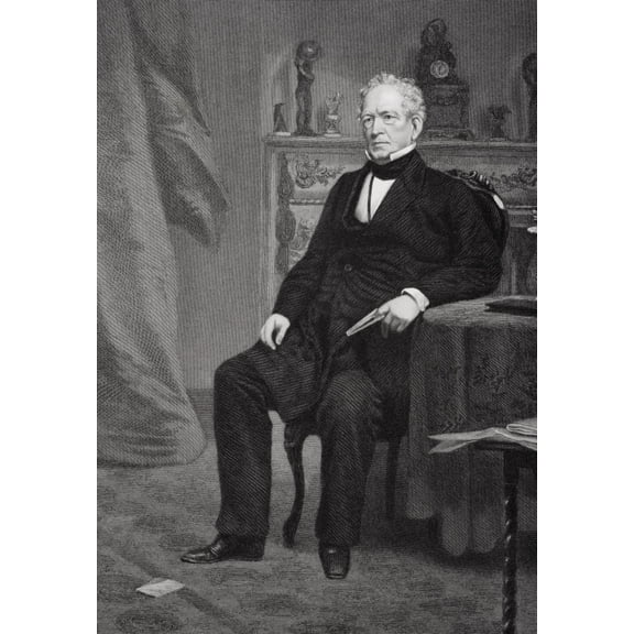 Posterazzi DPI1838892LARGE Edward Everett 1794 - 1865 American Statesman & Orator From Painting by Alonzo Chappel Poster Print, Large - 22 x 34