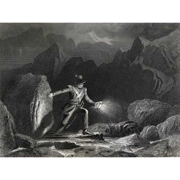 Posterazzi DPI1839392LARGE American Engineer Conveying Despatches From A 19th Century Print Poster Print, Large - 32 x 24