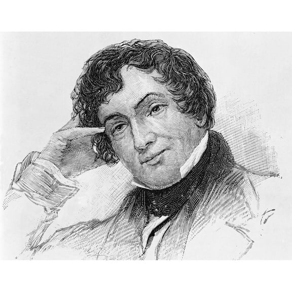 Posterazzi DPI1839563 Washington Irving 1783 To 1859 American Author Known As First American Man of Letters Poster Print, 16 x 12