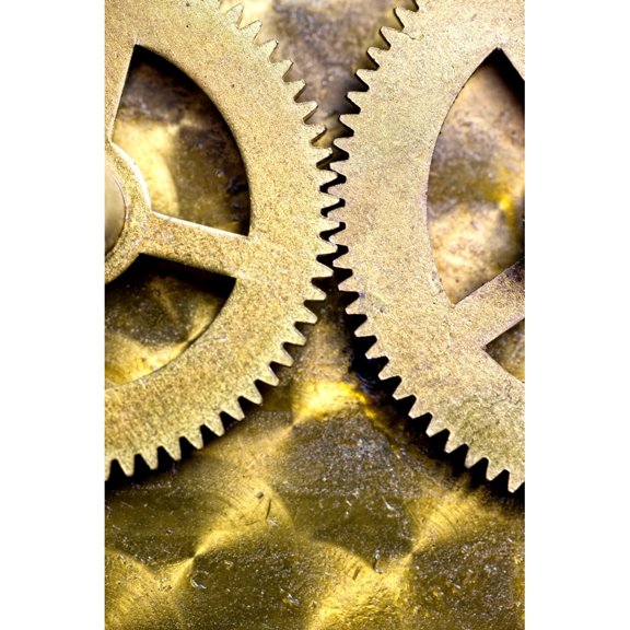 Posterazzi DPI1847328 Gears From Inside A Wind-Up Clock Poster Print, 12 x 19