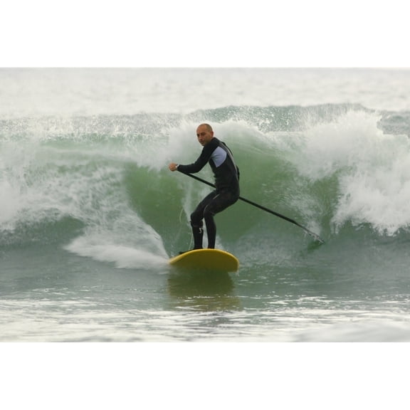 Posterazzi DPI1850791 Surfer Catching A Wave Poster Print, 17 x 11