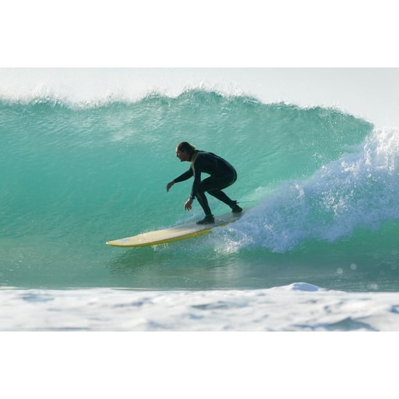 Posterazzi DPI1850793 Surfer Catching A Wave Poster Print, 19 x 12