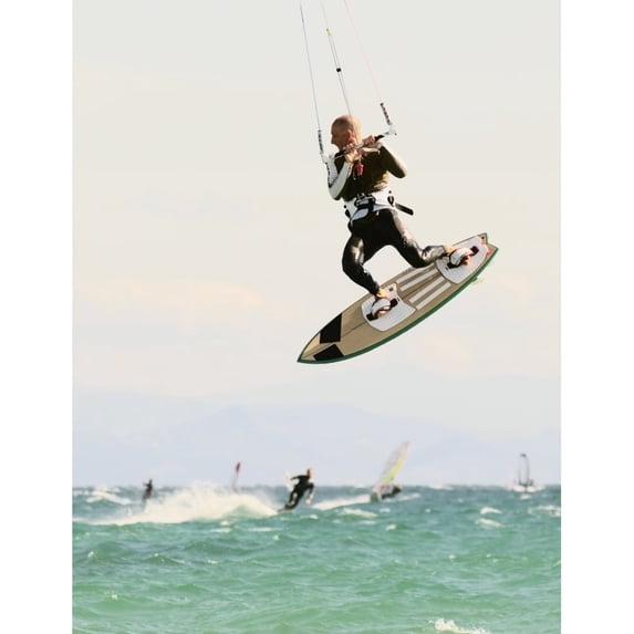 Posterazzi DPI1853737 Man Kitesurfing Poster Print, 13 x 17