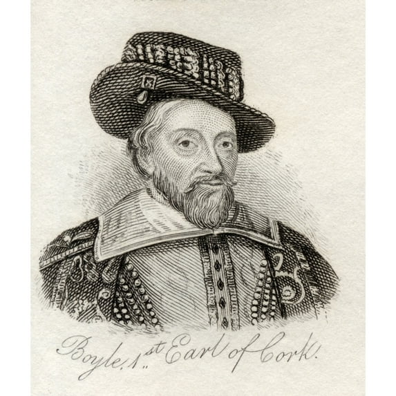 Posterazzi DPI1855478 Richard Boyle 1St Earl of Cork Also Known As The Great Earl of Cork 1566 Poster Print, 13 x 15