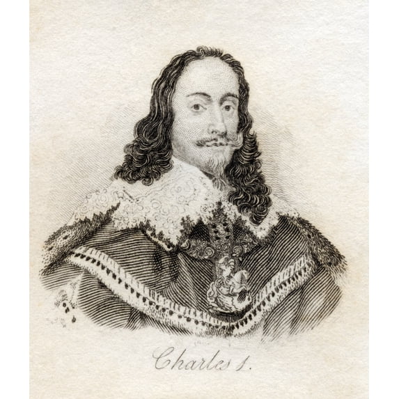 Posterazzi DPI1855488LARGE Charles I 1600-1649 King of England Scotland Wales & Ireland From The Book Crabbs Historical Dictionary Published London 1825 Poster Print, Large - 26 x 30