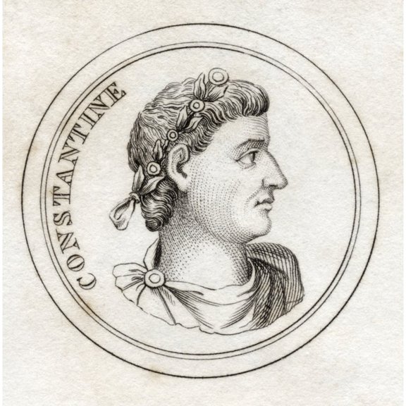 Posterazzi DPI1855567 Constantine I Flavius Valerius Constantinus Ad 285 - 337 Roman Emperor From The Book Crabbs Historical Dictionary Published 1825 Poster Print, 14 x 14