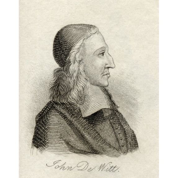 Posterazzi DPI1855570LARGE Johan De Witt 1625-1672 Dutch Statesman Political Leader of Holland From The Book Crabbs Historical Dictionary Published Poster Print, Large - 24 x 32