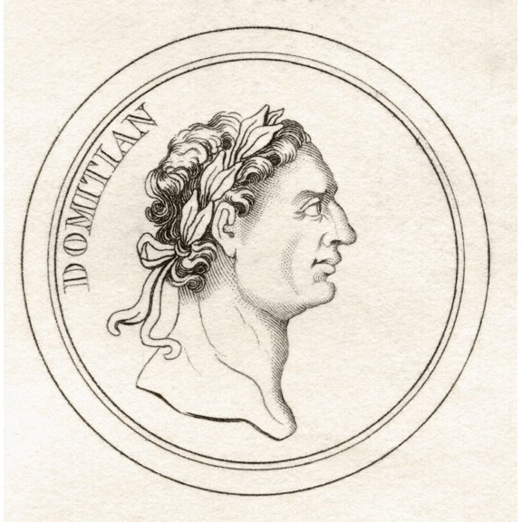Domitian Titus Flavius Domitianus 51Ad _ 96Ad Roman Emperor Last Of The Flavian Dynasty From The Book Crabbs Historical Dictionary Published 1825 Poster Print (14 x 14)