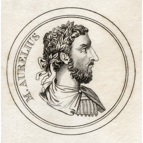 Posterazzi DPI1855648LARGE Marcus Aurelius 121-180 A.D. Roman Emperor From The Book Crabbs Historical Dictionary Published 1825 Print, Large - 24 x 24