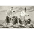 thumbnail image 1 of Posterazzi DPI1855736LARGE Ships of The Fourteenth Century From The National & Domestic History of England by William Aubrey Published London Circa Poster Print, Large - 36 x 24, 1 of 3