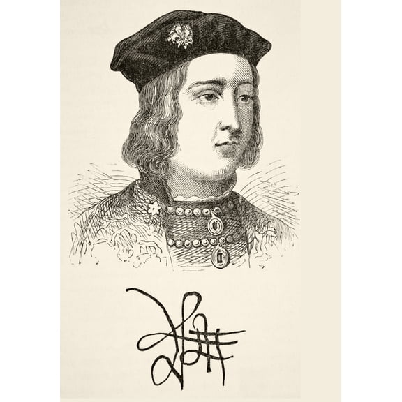 Posterazzi DPI1855771LARGE King Edward IV of England 1442 To 1483 From The National & Domestic History of England by William Aubrey Published London Poster Print, Large - 24 x 34