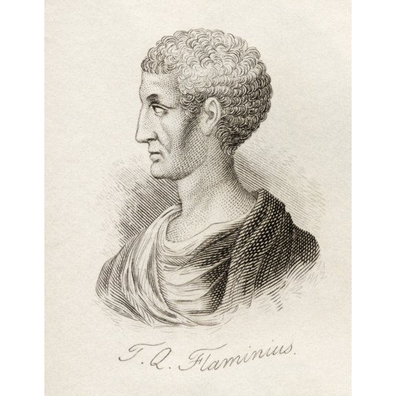Posterazzi DPI1855880 Titus Quinctius Flamininus C. 228 Bc 174 Bc Roman Politician & General Poster Print, 12 x 16