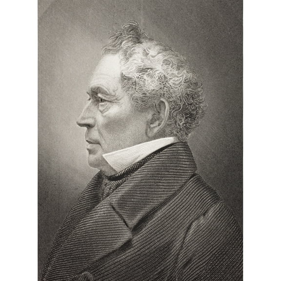 Posterazzi DPI1856132 Edward Everett 1794 - 1865 American Orator, Essayist, Diplomatist & Statesman From The Book Gallery of Historical Portraits Published C.1880 Poster Print, 12 x 17