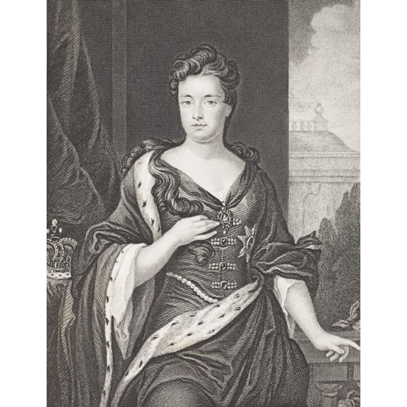 Posterazzi DPI1856161LARGE Queen Anne 1665 - 1714 Queen of Great Britain From 1702 - 1714 Second Daughter of James II From The Book Gallery Poster Print, Large - 24 x 32