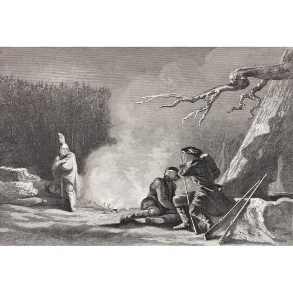 Posterazzi DPI1856176 A Treacherous Indian From The Book Gallery of Historical Portraits Published C.1880 Poster Print, 17 x 12