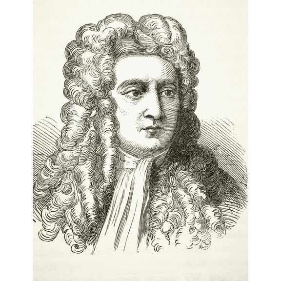 Posterazzi DPI1856346LARGE Sir Isaac Newton 1642 To 1727 English Physicist & Mathematical Scientist From The National & Domestic History of E Poster Print, Large - 24 x 32