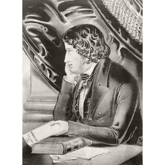 Posterazzi DPI1856515 John Mitchel 1815 1875 Irish Nationalist Activist Political Journalist Politician From A Nineteenth Century Poster Print, 12 x 17