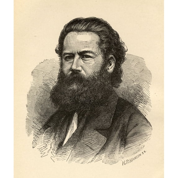 Posterazzi DPI1857313LARGE Henrik Ibsen 1828-1906 Norwegian Playwright From A Portrait Taken About 1858 Poster Print, Large - 28 x 32