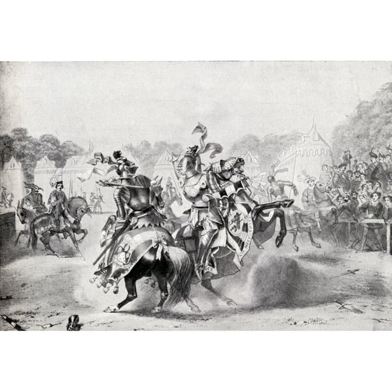 Posterazzi DPI1857346 Medieval Tournament Poster Print, 18 x 12