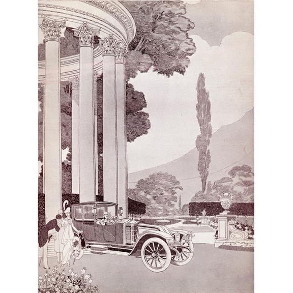 Posterazzi DPI1857506LARGE Advertisement for Renault Cars 1914 Poster Print, Large - 26 x 34