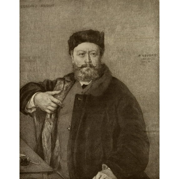 Posterazzi DPI1857595 Edmond About 1828-1885 French Author From The Book The Masterpiece Library of Short Stories French Volume 4 Poster Print, 13 x 17