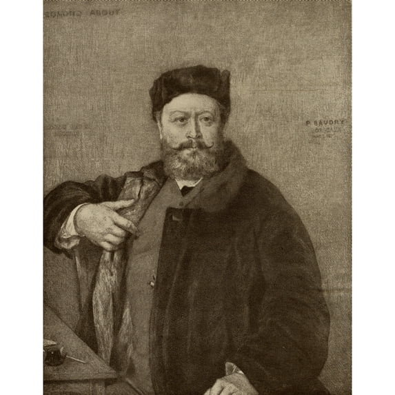 Posterazzi DPI1857595LARGE Edmond About 1828-1885 French Author From The Book The Masterpiece Library of Short Stories French Volume 4 Poster Print, Large - 26 x 34
