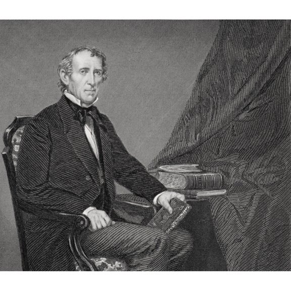 Posterazzi DPI1857753LARGE John Tyler 1790 To 1862 10th President of The United States 1841 To 1845 From Painting by Alonzo Chappel Poster Print, Large - 30 x 26