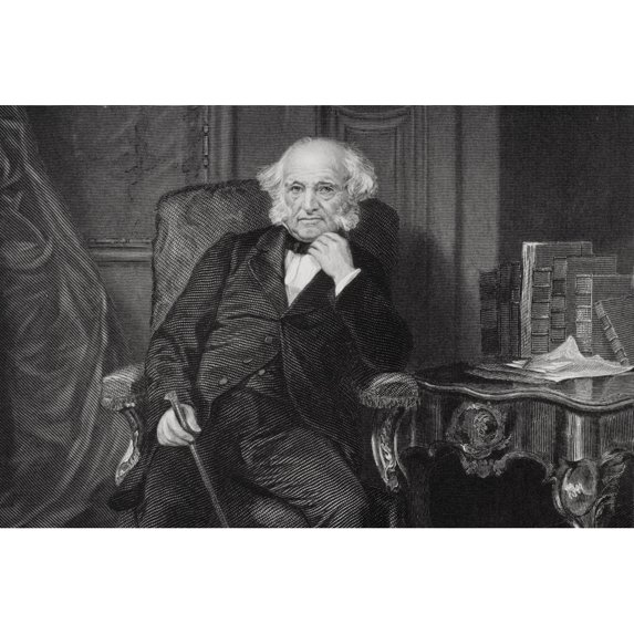 Posterazzi DPI1857755LARGE Martin Van Buren 1782 To 1862 8th President of The United States 1837To 1841 & A Founder of The Democratic Party Fro Poster Print, Large - 34 x 22