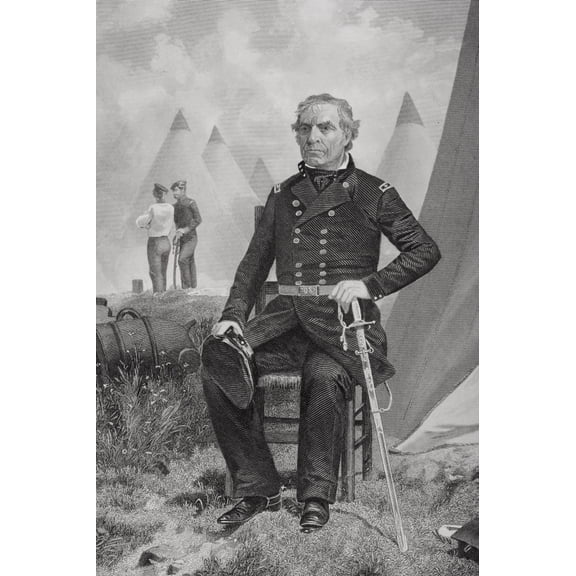 Posterazzi DPI1857758LARGE Zachary Taylor 1784 To 1850 12th President of The United States 1849 To 1850 From Painting by Alonzo Chappel Poster Print, Large - 22 x 34