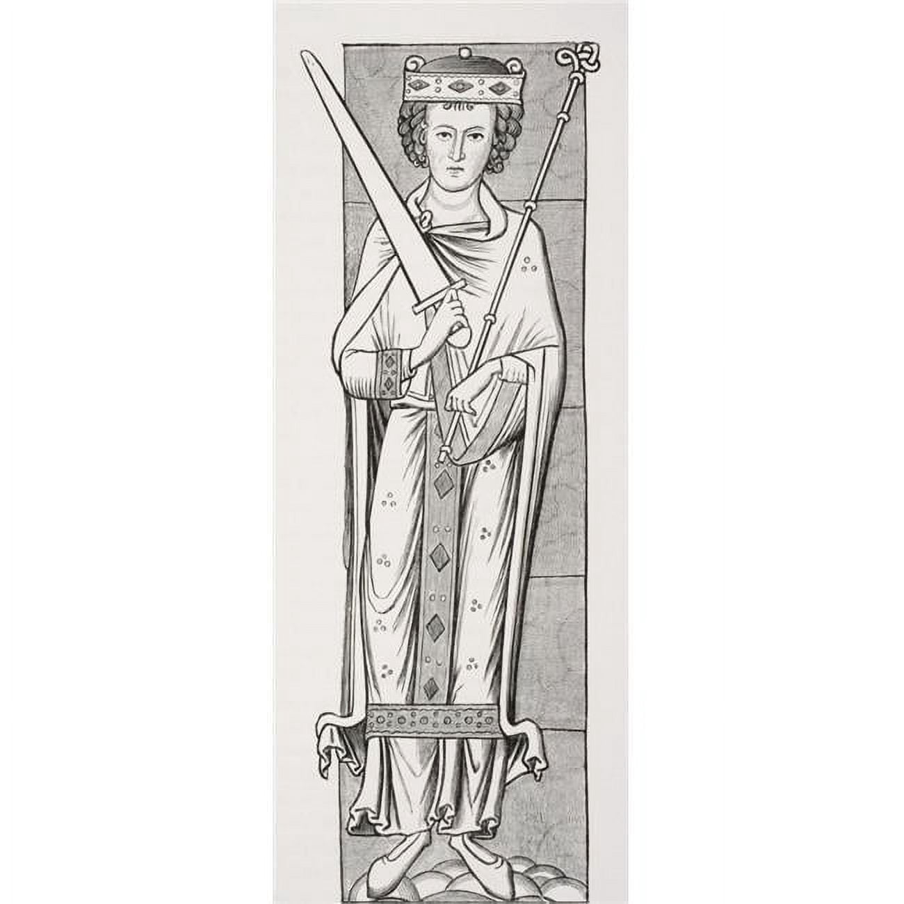 Posterazzi DPI1858024LARGE Royal Costume From A Miniature in A ...