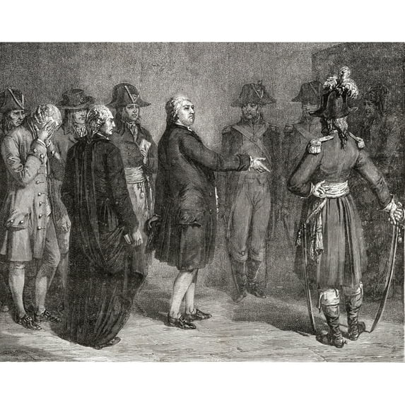 Posterazzi DPI1858182LARGE The King Says We Leave Before Going To His Execution 21 January 1793 Louis Poster Print, Large - 34 x 26