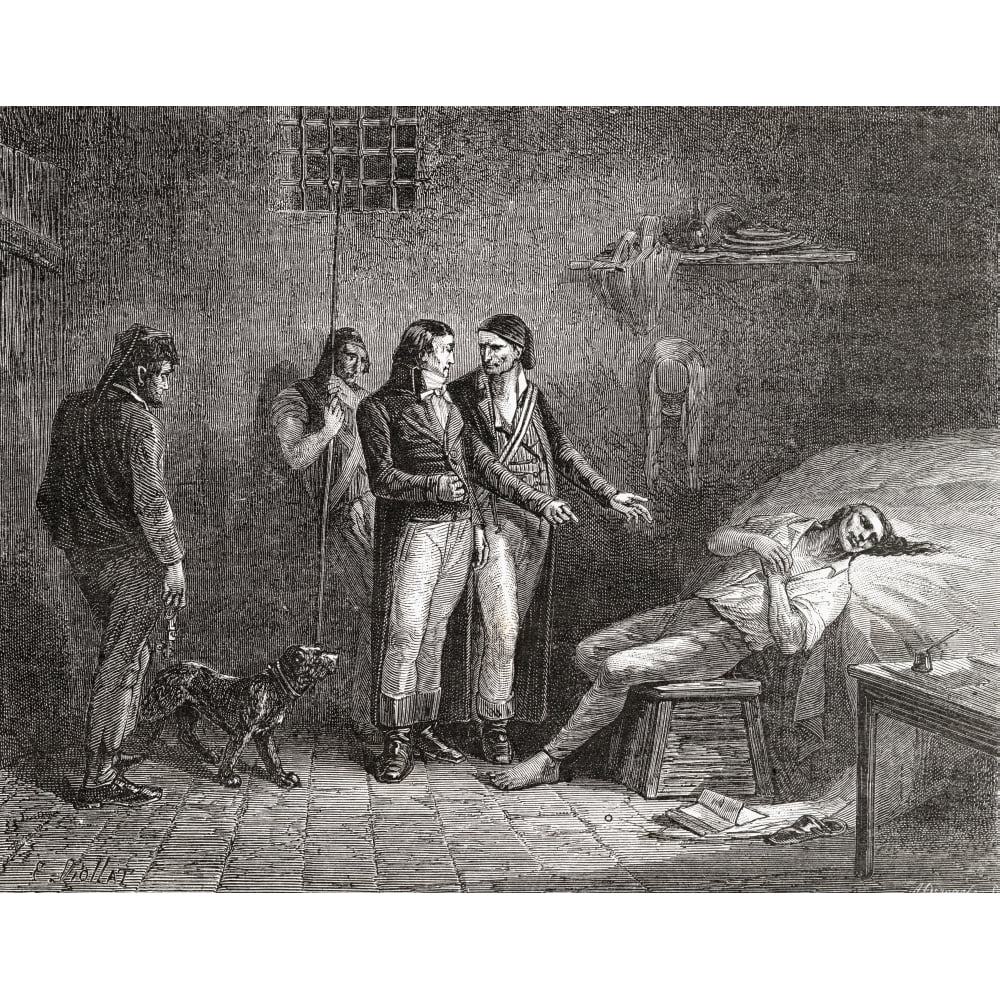 Posterazzi DPI1858215LARGE Death of Condorcet 29 March 1794 MarieJean