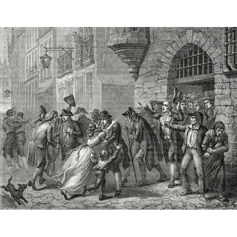 Posterazzi DPI1858227LARGE The Moderates Are Released 1794 Engraved by ...