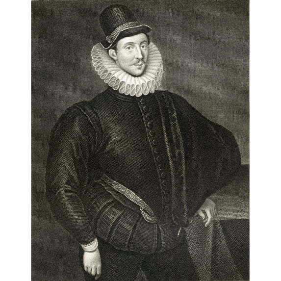 Posterazzi DPI1858567LARGE Fulke Greville 1St Baron Brooke 1554-1628 English Philosophical Poet Poster Print, Large - 26 x 34