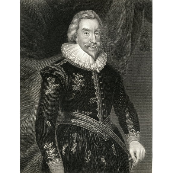 Posterazzi DPI1858882 Walter Aston First Lord Aston 1584-1639 English Courtier From The Book Lodge S British Portraits Published London Poster Print, 13 x 17