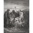 thumbnail image 1 of Posterazzi DPI1859783 Engraving From The The Dore Bible Illustrating Job VI 1 To 4 Job & His Friends by Gustave Dore 1832-1883 French Artist Poster Print, 13 x 17, 1 of 4
