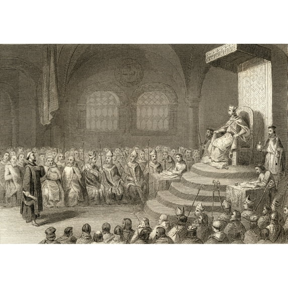 Posterazzi DPI1860010 Council of Toledo Spain 688 During The Reign of Egica Poster Print, 18 x 12