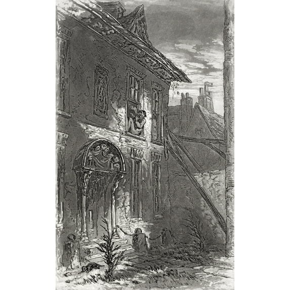 Posterazzi DPI1860207LARGE Damocles. Illustration From the Charles Dickens Novel Little Dorrit by H. K. Browne Known As Phiz Poster Print, 22 x 36
