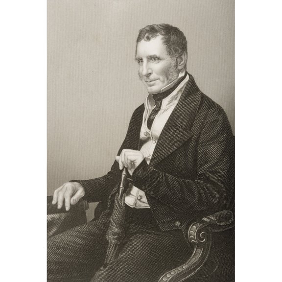 Posterazzi DPI1860421LARGE Joseph Warner Henley 1793-1884. British Conservative Politician. Engraved by Poster Print, 24 x 36