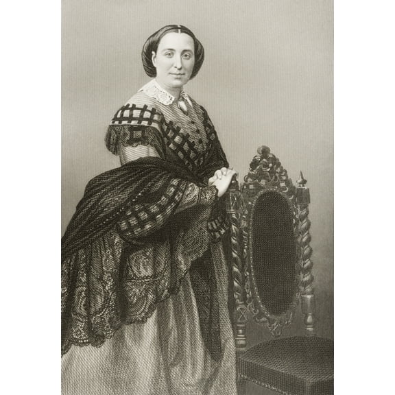 Posterazzi DPI1860486 Madame Rosina Penco 1823-1894. Italian Soprano. Engraved by D. J. Pound From A Poster Print, 12 x 18