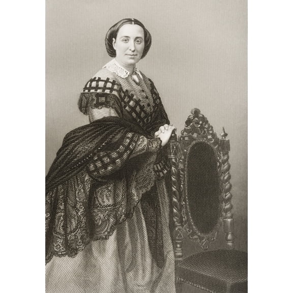 Posterazzi DPI1860486 Madame Rosina Penco 1823-1894. Italian Soprano. Engraved by D. J. Pound From A Poster Print, 12 x 18