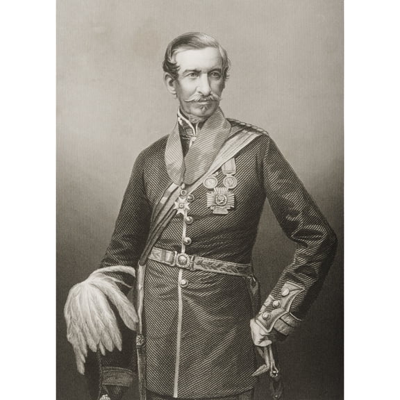 Posterazzi DPI1860504LARGE Sir Archdale Wilson 1803-1874. British General. Engraved by D. J. Pound From A Poster Print, 24 x 32