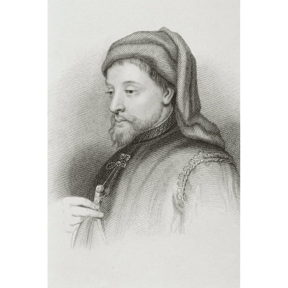 Posterazzi DPI1861183LARGE Geoffrey Chaucer Circa 1342 or 1343 to 1400 English Author Poster Print, 22 x 34