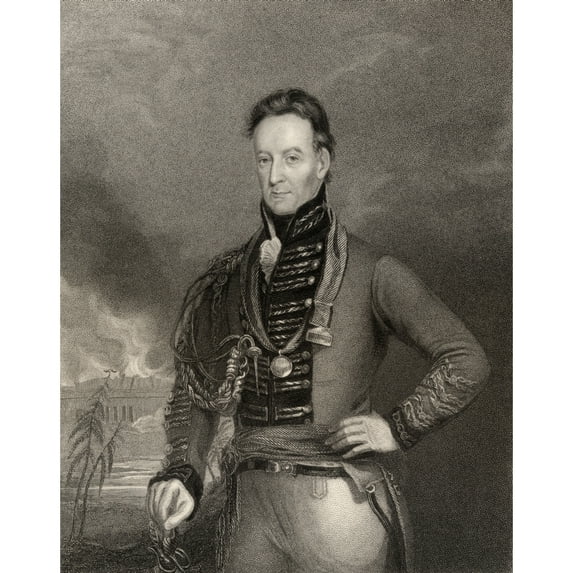 Posterazzi DPI1861283 Sir Charles Shipley 1755 to 1815 Governor of Grenada 1813 to 1815 Engraved by H Cook After Eckstein From the Book Nation Poster Print, 12 x 16